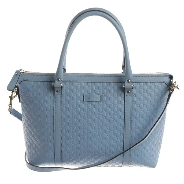 Handtasche, in Hellblau, Leder, Gucci