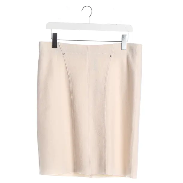 Skirt, in Cream, Wool, Marc Cain