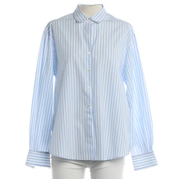 Blouse, in Blue, Cotton, Van Laack
