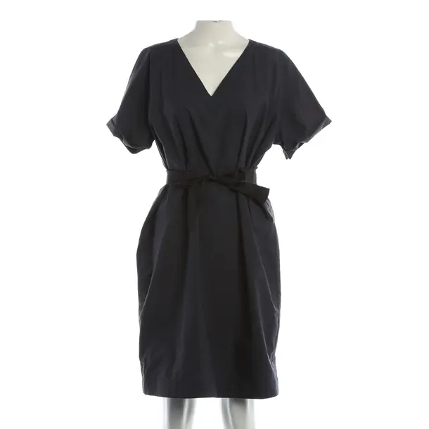 Kleid, in Dunkelgrau, Baumwolle, Brunello Cucinelli
