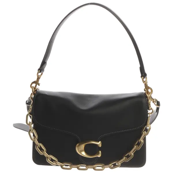 Shoulder Bag, in Black, Leather, Coach