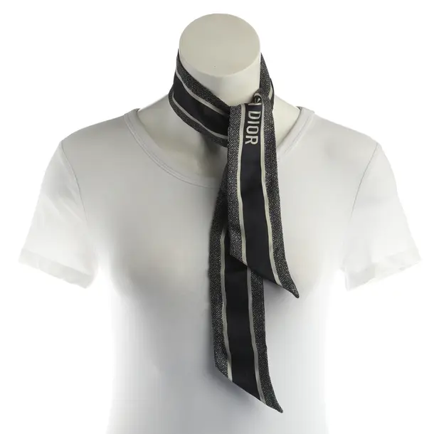 Shawl, in Navy, Silk, Dior