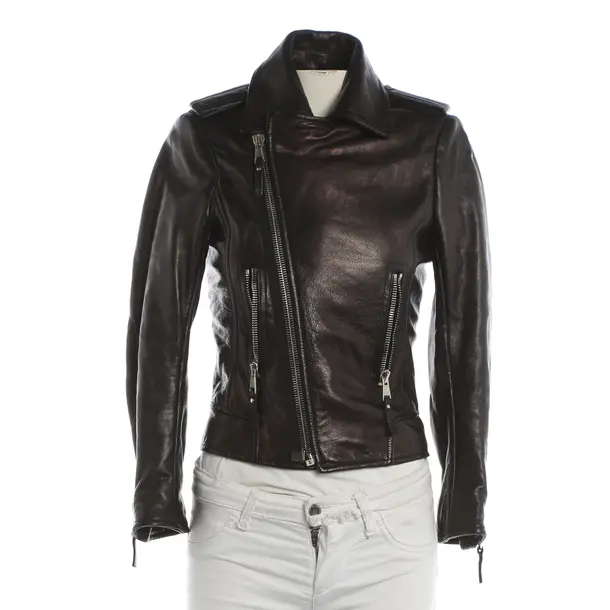 Lederjacke, in Schwarz, Leder, Balenciaga