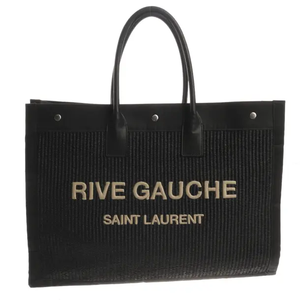 Borsetta, in Nero, Cotone, Saint Laurent