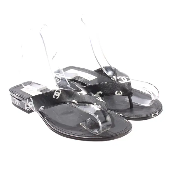 Sandals, in Black, Chanel