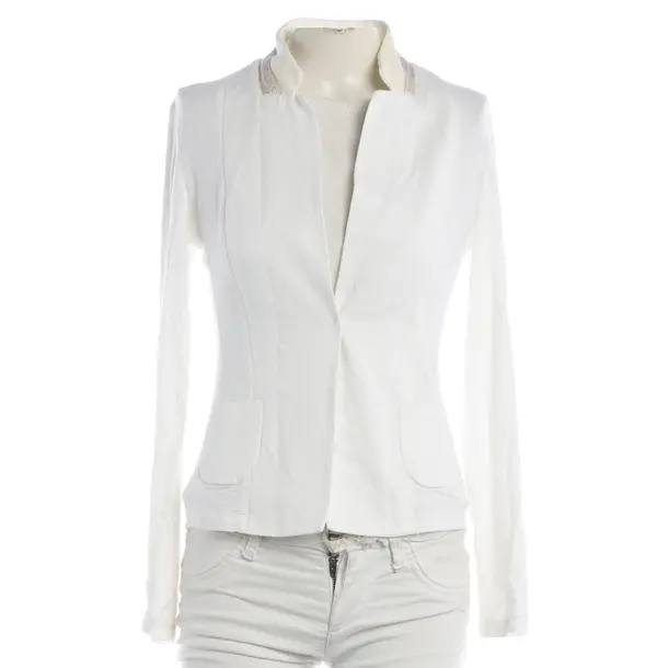 Blazer, in White, Linen, Fabiana Filippi