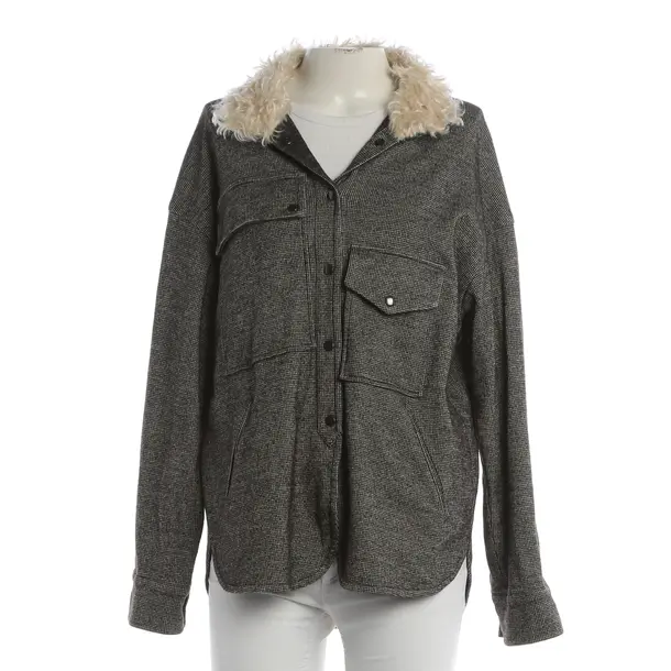 Mid-Season Jacket, in Black, Wool, Odeeh