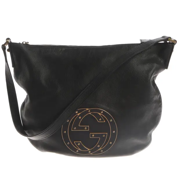 Shoulder Bag, in Black, Leather, Gucci