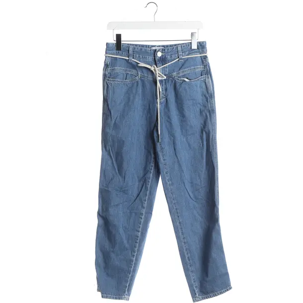 Jeans straight fit, in Azzurro, Cotone, Chiuso