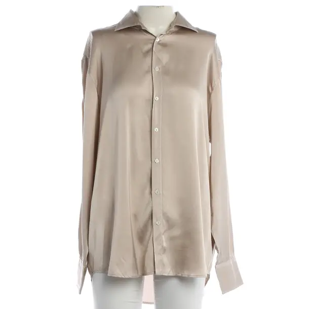 Blouse, in Light Brown, Silk, Her Shirt