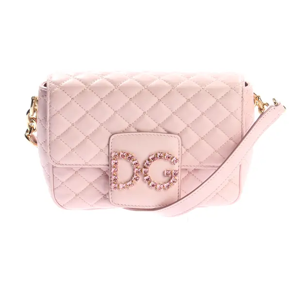 Umhängetasche, in Hellrosa, Leder, Dolce & Gabbana