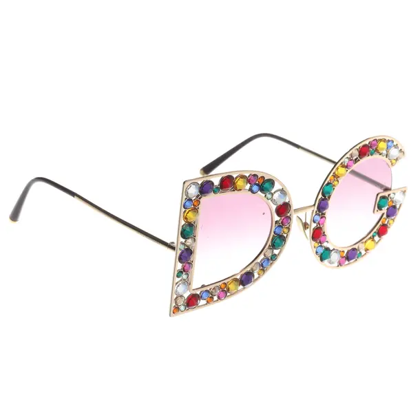 Sonnenbrille, in Gold, Kunststoff / Metall, Dolce & Gabbana