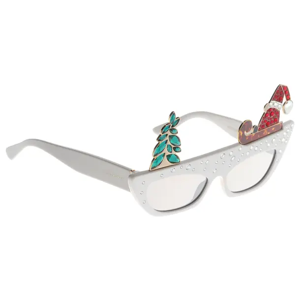 Sonnenbrille, in Weiß, Kunststoff, Dolce & Gabbana