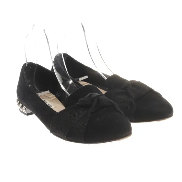 Loafers, in Black, Miu Miu