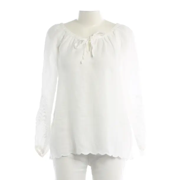 Bluse, in Weiß, Leinen, Max Mara