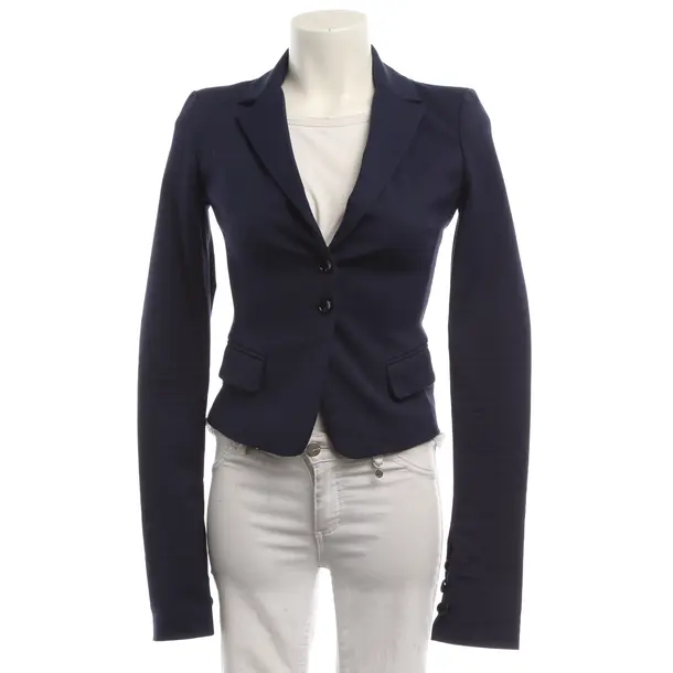 Blazer, in Navy, Cotton, Patrizia Pepe