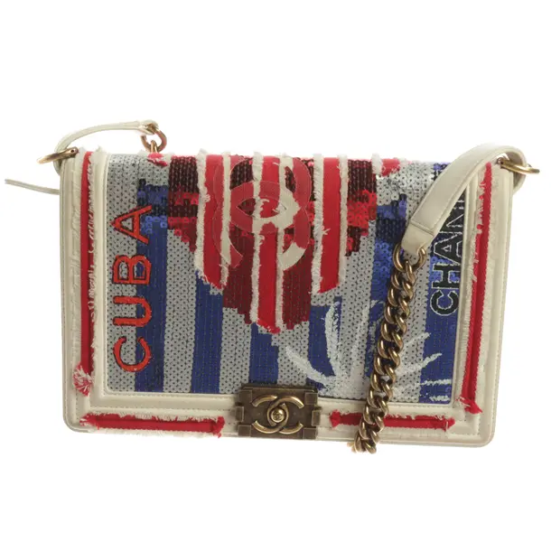 Shoulder Bag, in Multicolored, Leather, Chanel