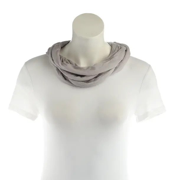 Shawl, in Gray, Cotton, American Vintage