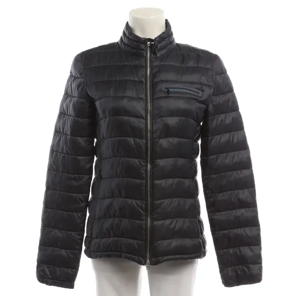 Mid-Season Jacket, in Navy, Polyimide, Closed