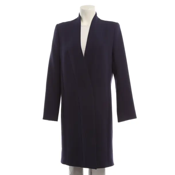 Mid-Season Coat, in Blue, Polyester, By Malene Birger