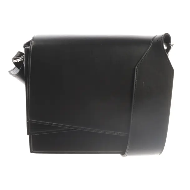 Shoulder Bag, in Black, Leather, Closed