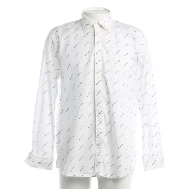 Shirt, in White, Cotton, Balenciaga