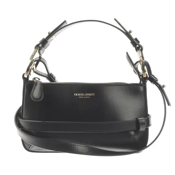 Cross Body Bag, in Black, Leather, Giorgio Armani