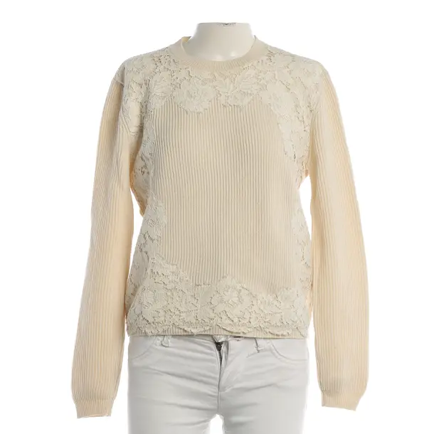 Wool Jumper, in Beige, Wool, Valentino