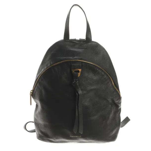 Backpack, in Black, Leather, Coccinelle