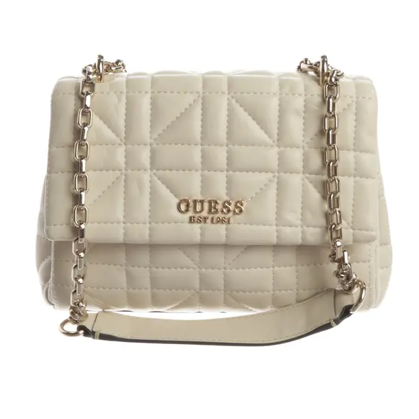 Handtasche, in Beige, Leder, Guess