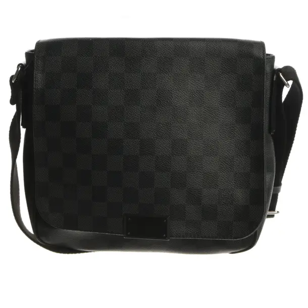 Schultertasche, in Schwarz, Canvas, Louis Vuitton