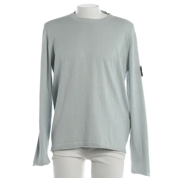 Maglione, in Azzurro, Cotone, Isola di pietra