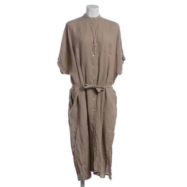 Dress, in Light Brown, Linen, SoSue