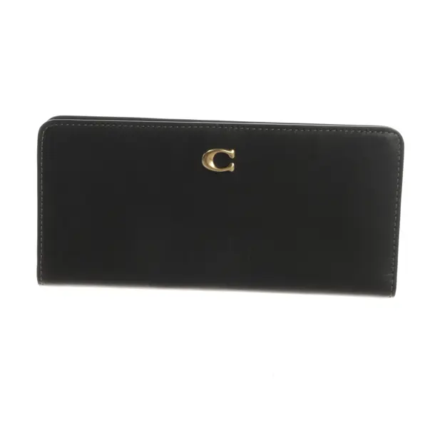 Geldbörse, in Schwarz, Leder, Coach