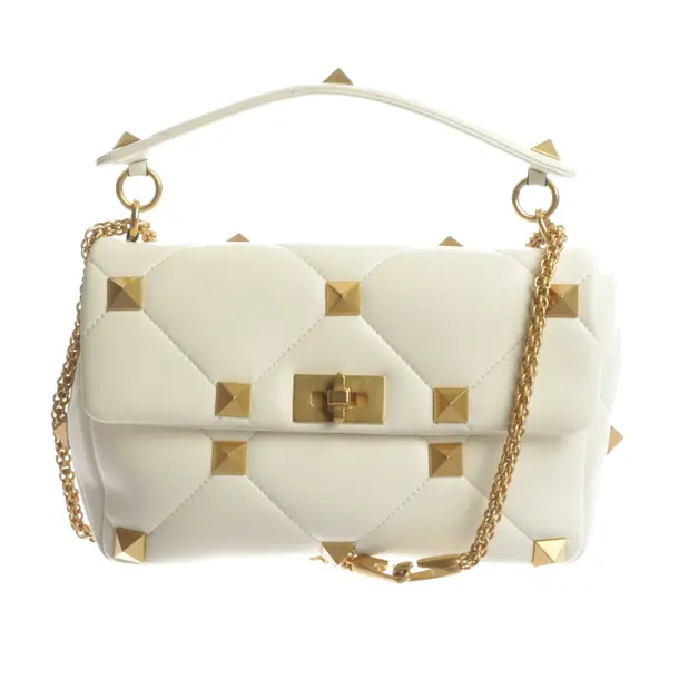 Shoulder Bag, in Beige, Leather, Valentino