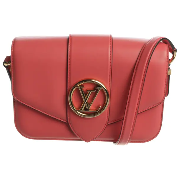 Schultertasche, in Hellrot, Leder, Louis Vuitton