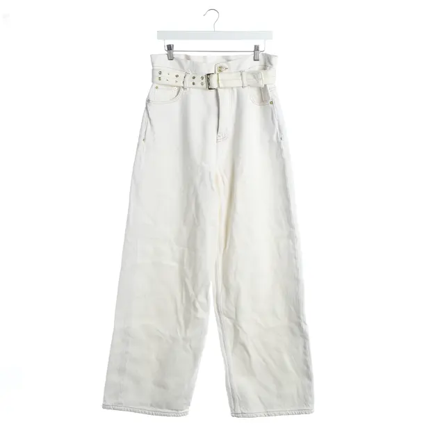 Boyfriend Jeans, in Beige, Cotton, Ganni