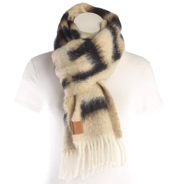 Schal, in Beige, Wolle, Loewe