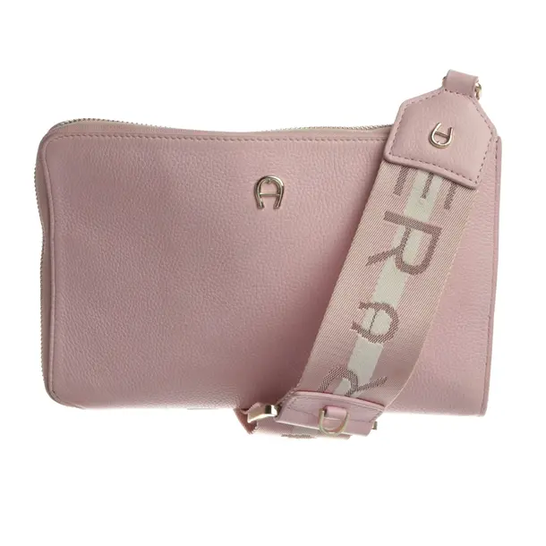 Handtasche, in Hellrosa, Leder, Aigner