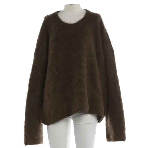 Pullover, in Dunkelgrün, Polyimid, Totême