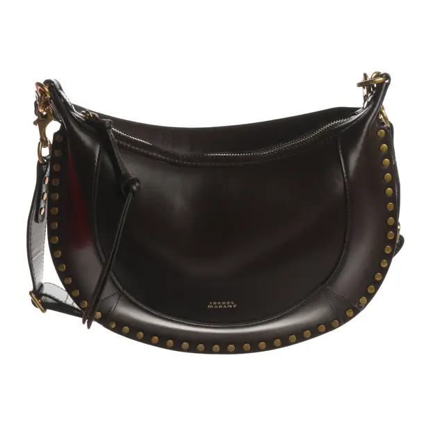 Schultertasche, in Dunkelbraun, Leder, Isabel Marant