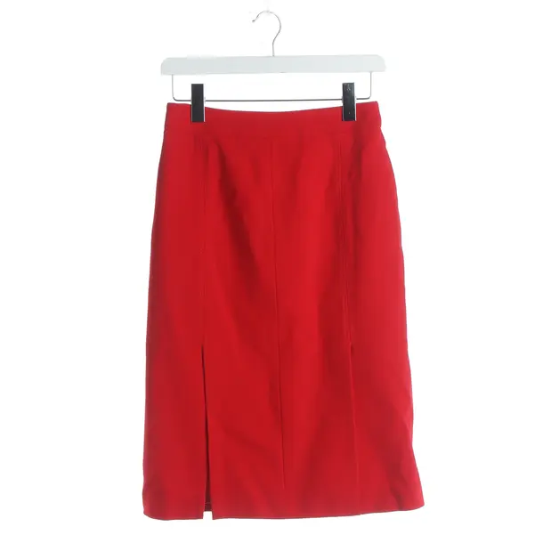 Rock, in Rot, Viskose, Alexander McQueen