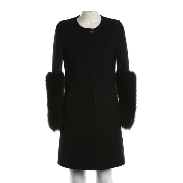 Wintermantel, in Schwarz, Wolle, Emilio Pucci