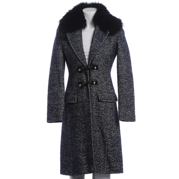 Wintermantel, in Blau, Viskose, Versace