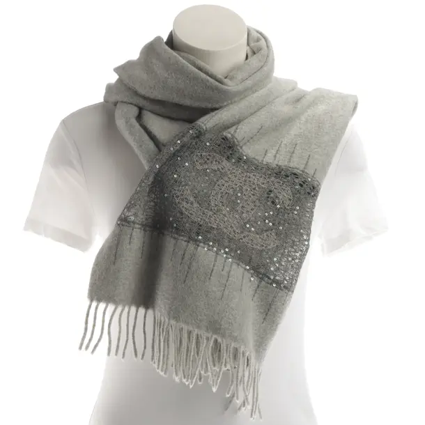Scarf, in Gray, Cashmere, Chanel