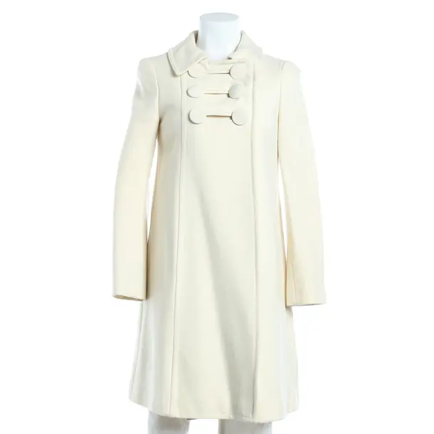 Übergangsmantel, in Cream, Wolle, Moschino Cheap & Chic