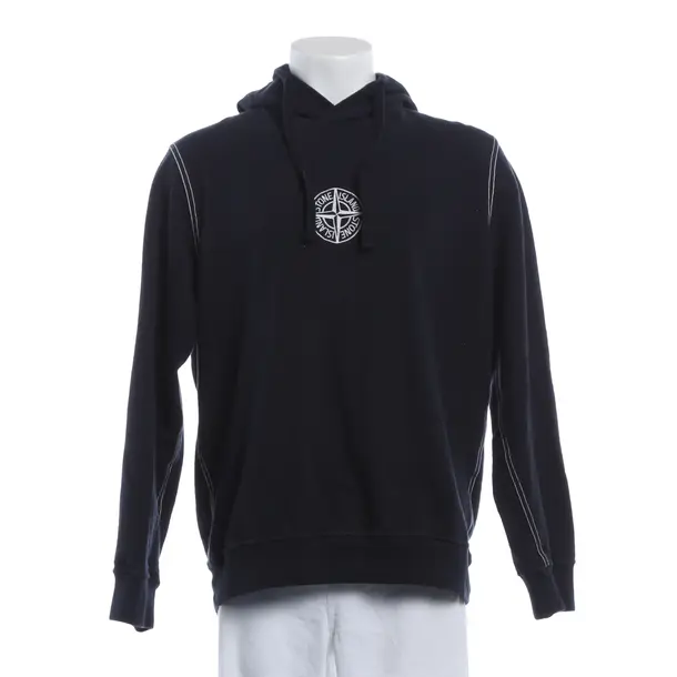 Hoodie, in Blue, Baumwolle, Stone Island