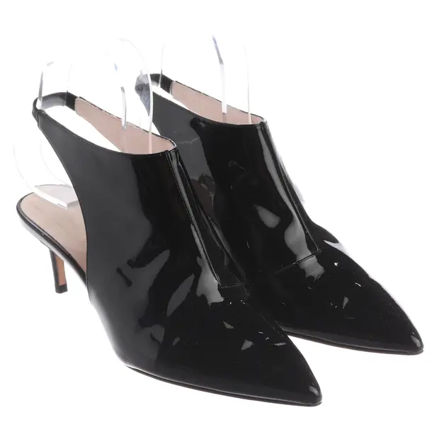 Slingbacks, in Schwarz, Christopher Kane