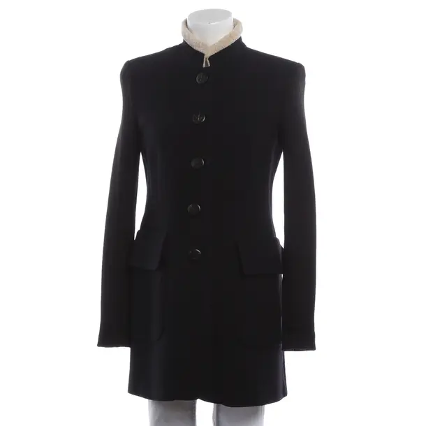 Mid-Season Coat, in Black, Cotton, NVSCO