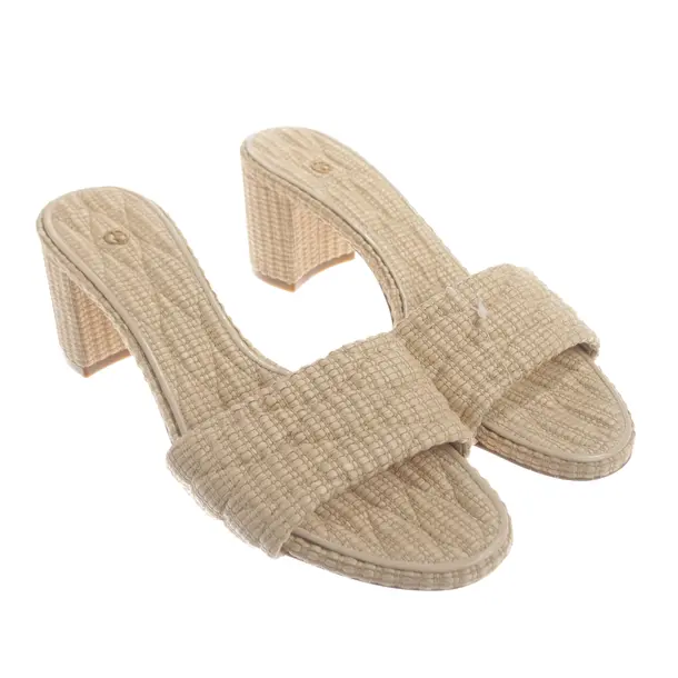 Heeled Sandals, in Beige, Giorgio Armani